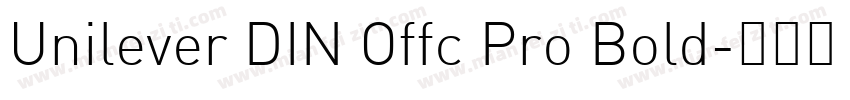 Unilever DIN Offc Pro Bold字体转换